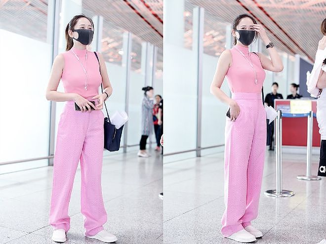 梳齐刘海的陈乔恩气质就是不一样，配粉色服装少女感太强，好清纯 - 7