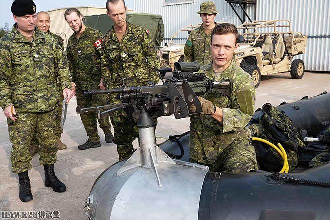 加拿大陆军测试突击艇机枪架 为橡皮艇装上“利齿”成两栖火力点 - 1