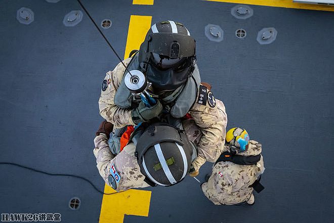 加拿大“蒙特利尔”号护卫舰演习照 CH-148飞行训练 项目设置多样 - 9