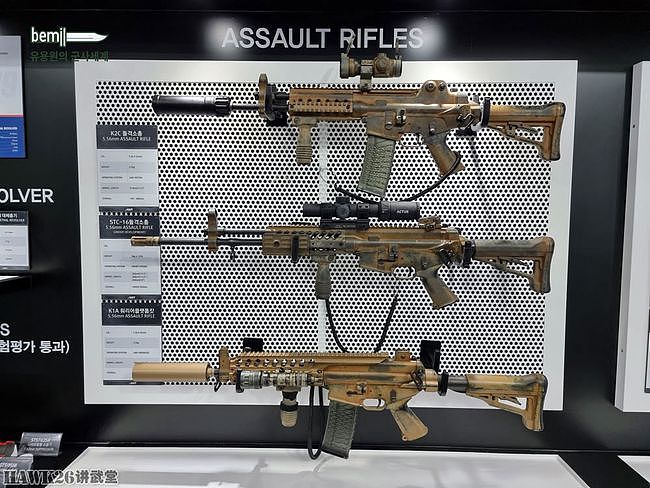 直击韩国军警防务展览会现场 各种枪械粉墨登场 转管机炮也凑热闹 - 42