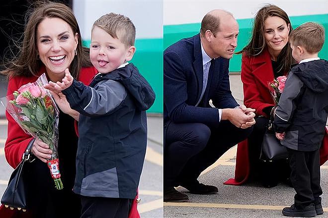 凯特王妃好有心，穿着戴妃访问威尔士时的同色红衣，大气又博好感 - 9