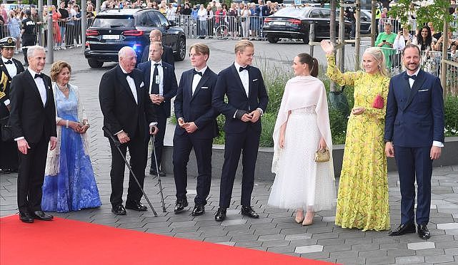 挪威大公主带黑人未婚夫闪耀王室穿钻石紫裙好美，未婚夫遭吐槽 - 10
