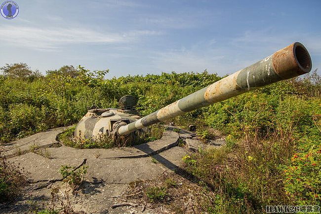 库页岛的最后防线：T-54坦克炮塔构筑炮兵阵地 如今已变成了废铁 - 38