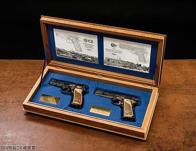 细看：“致敬传奇”雕刻手枪套装 纪念柯尔特与CZ合并 限量50套 - 2