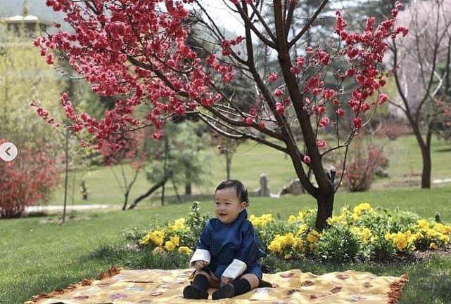 不丹小王子2周岁生日！哥哥陪着亮相太有爱，王后和国王好甜蜜啊 - 2