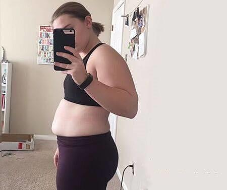 163斤胖妞，健身6个月，成功减掉30斤，瘦下来的样子真美 - 1