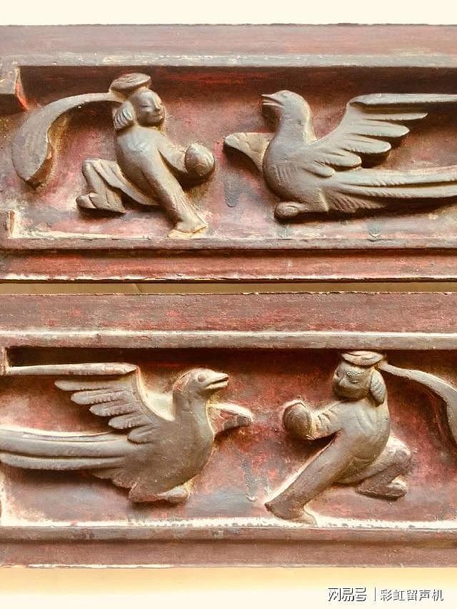 清代木雕花板讲述：“楚人不识凤，重价求山鸡”的故事 - 6