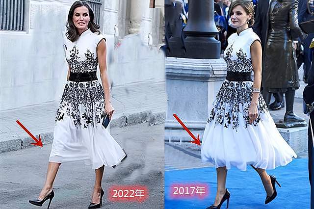 49岁西班牙王后太会穿，5年前的旧裙子，竟然也能穿出新鲜感 - 3