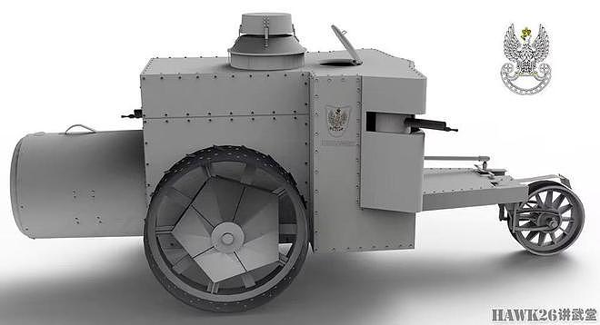 105年前 波兰第一辆坦克为利沃夫而战 加装锅炉钢板的三轮机械犁 - 6