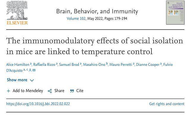 社交会增强免疫力？实验表明：独居或将对免疫力调节造成不良影响 - 1