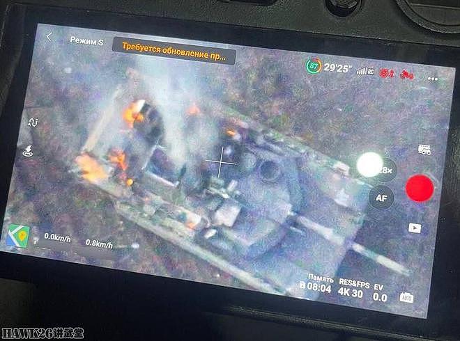 乌克兰M1A1坦克安装新型反无人机格栅装甲 完全覆盖炮塔的弱点 - 12