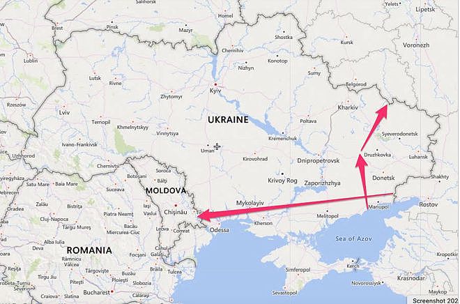 俄军目标：占领乌克兰南部 拿下东部的顿巴斯 升起俄罗斯国旗 - 2