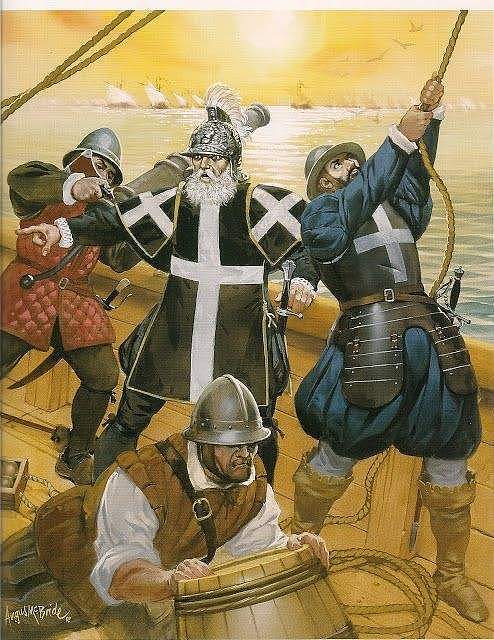 盖伦帆船VS桨帆战舰：发生在17世纪的英国与医院骑士团海上冲突 - 8