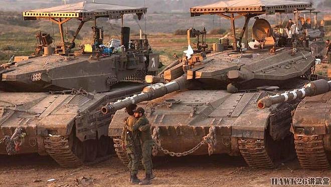 浅析：中国记者拍摄到以色列梅卡瓦坦克最新变化 又增加防磁条带 - 2