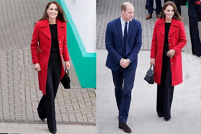 凯特王妃好有心，穿着戴妃访问威尔士时的同色红衣，大气又博好感 - 3