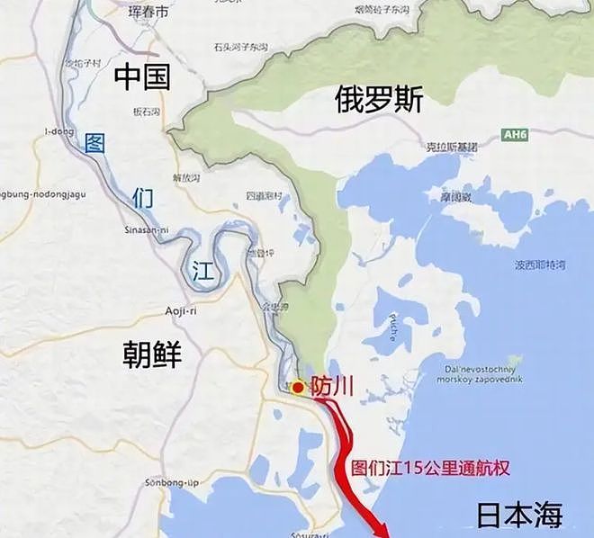 图们江出海口：距离日本海仅15海里，却被苏朝友谊大桥拦住了去路 - 1