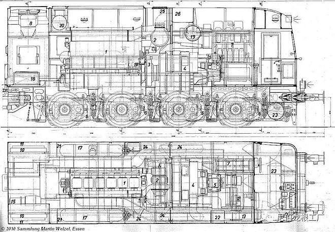 牵引巨炮的双头铁马：二战德国克虏伯D311内燃机车 - 7