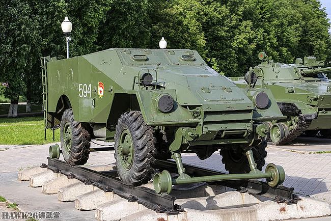 罕见的BTR-40zh.d.铁道公路两用装甲车 苏联用它对付铁道游击队 - 6