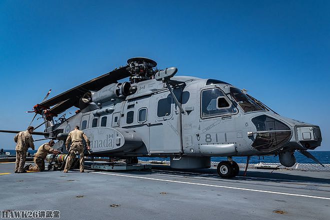 加拿大“蒙特利尔”号护卫舰演习照 CH-148飞行训练 项目设置多样 - 3