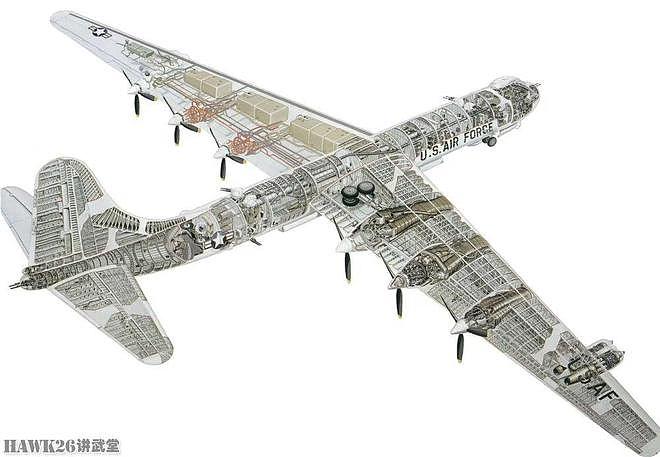图说：康威尔B-36“和平缔造者”重型轰炸机 防御机炮却导致坠机 - 4