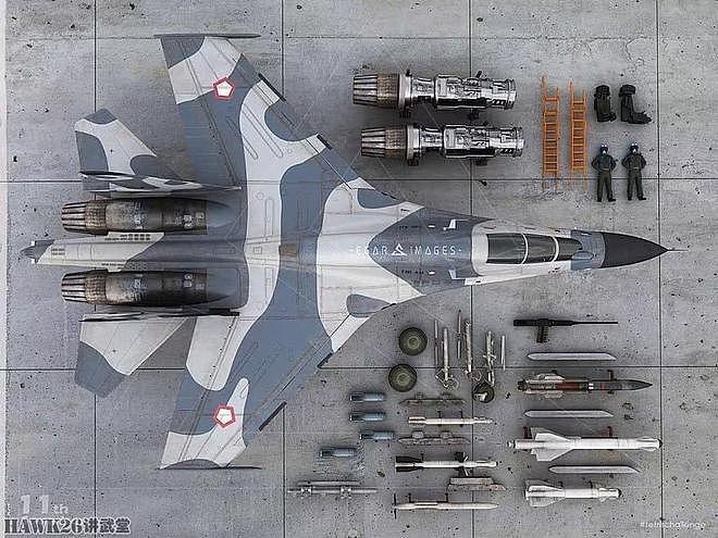 印尼空军庆祝建军77周年 苏-30与F-16并排陈列 展现出庞大的外形 - 7