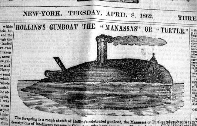 160年前 南北战争期间铁甲舰首次参战 资料缺失战舰外形成为谜团 - 2