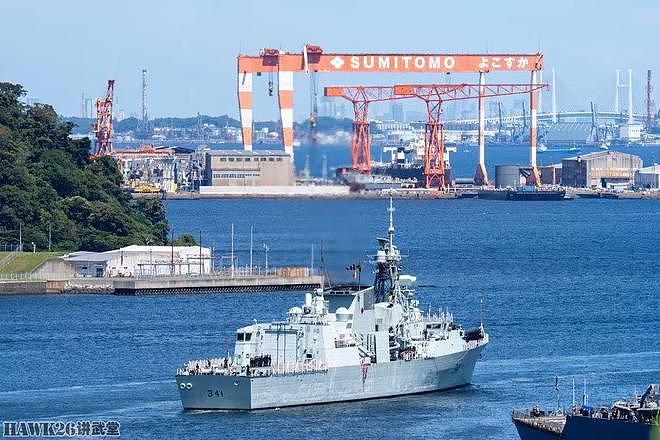 加拿大三艘军舰访问横须贺基地 行事低调不张扬 紧邻海自科考船 - 4