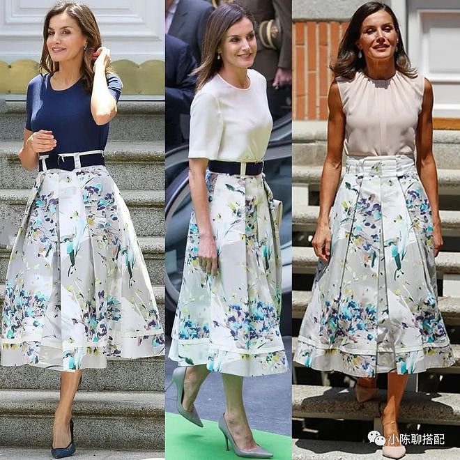 春季裙装穿什么？选这8条就够了，西班牙王妃亲自示范，很美 - 6
