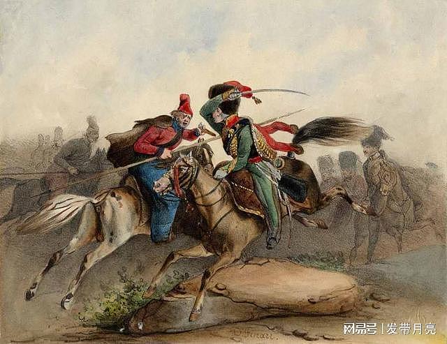19世纪初西欧艺术家石版画中哥萨克人的行军生活 - 7