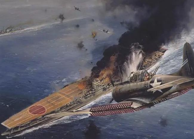 决战中途岛：日本出动4艘航母，却被美军单面虐杀，5分钟炸沉三艘 - 6