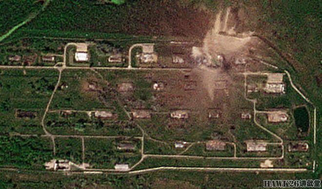卫星照片解读：乌克兰仓库被俄军导弹击中 大爆炸摧毁现场的一切 - 6