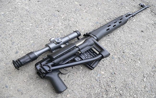 它是AK47突击步枪的放大版本：SVD狙击步枪 - 3
