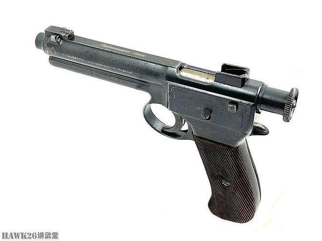 细看：罗斯-斯太尔1907手枪 奥匈帝国制式武器 枪管回转闭锁方式 - 3