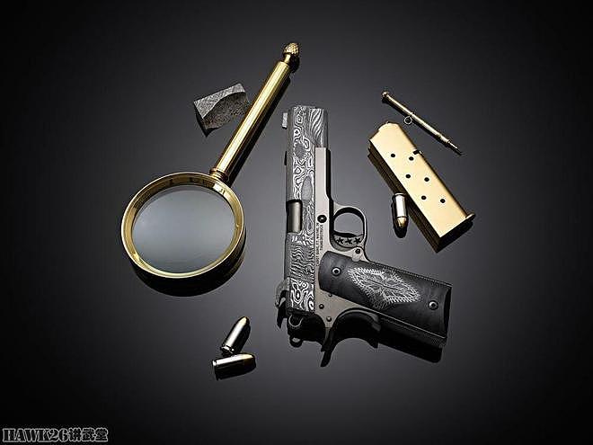 卡博特“雷击”1911手枪 巧妙运用大马士革钢材 展现大自然威力 - 6