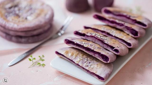 紫薯只会蒸着吃？不用和面，补铁补钙抗衰老，早餐一口气能吃仨 - 3