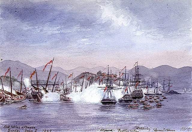 第一次定海之战：英国远征军对大清帝国的敲山震虎式偷袭 - 1