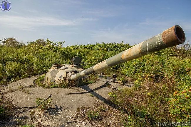 库页岛的最后防线：T-54坦克炮塔构筑炮兵阵地 如今已变成了废铁 - 1