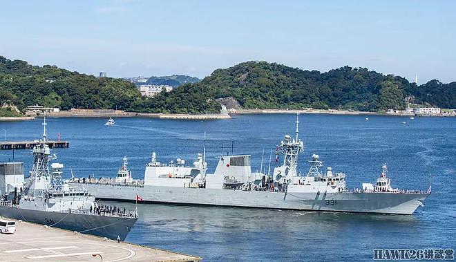 加拿大三艘军舰访问横须贺基地 行事低调不张扬 紧邻海自科考船 - 2