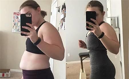163斤胖妞，健身6个月，成功减掉30斤，瘦下来的样子真美 - 4
