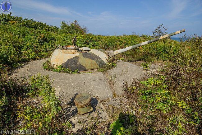 库页岛的最后防线：T-54坦克炮塔构筑炮兵阵地 如今已变成了废铁 - 39
