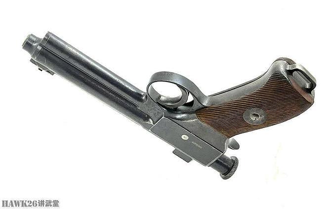 细看：罗斯-斯太尔1907手枪 奥匈帝国制式武器 枪管回转闭锁方式 - 4