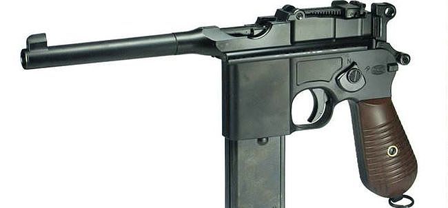 它是世界上第一种量产型的冲锋武器：M712速射型毛瑟手枪 - 13