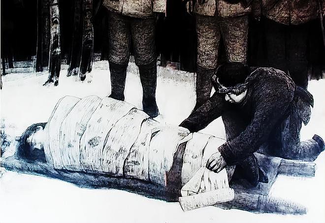 1937年，在冰天雪地中，美丽的女战士遭受了日军残忍的凌迟 - 9