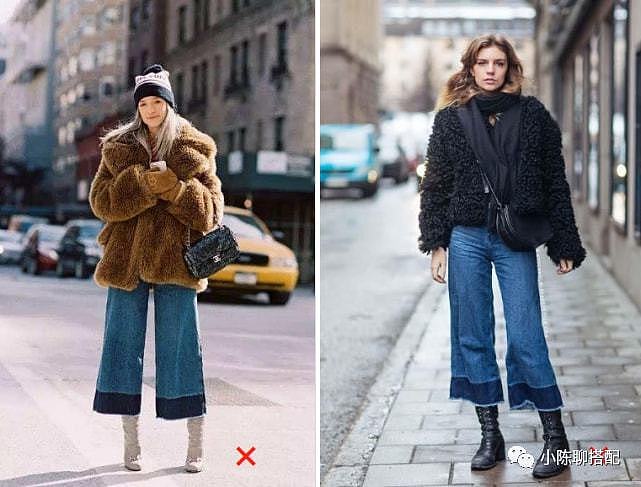 50+女人秋冬穿阔腿裤，建议不要这样搭鞋子！不好看还显矮胖 - 3
