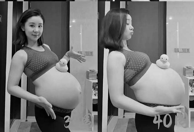 李小萌产后20天晒孕肚照，回顾孕期变化，温馨记录儿子成长过程 - 5