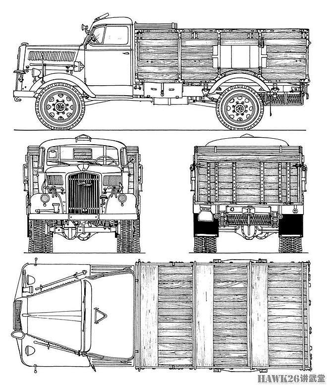 图说：欧宝“闪电”3吨卡车 纳粹德军“闪电战”背后的最大功臣 - 2