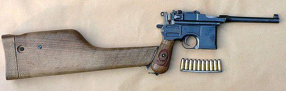 它是世界上第一种量产型的冲锋武器：M712速射型毛瑟手枪 - 4