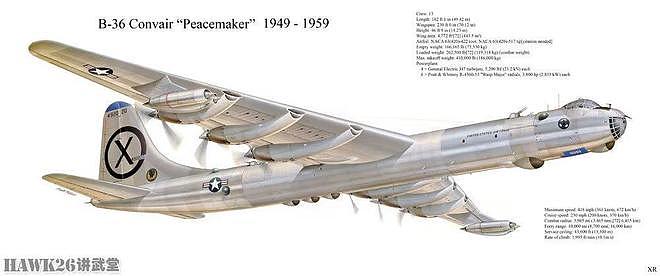 图说：康威尔B-36“和平缔造者”重型轰炸机 防御机炮却导致坠机 - 3