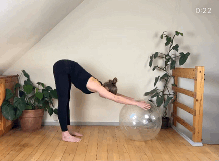 9个深度强化背肌的瑜伽球动作，背肌无力的一定要多练 - 11