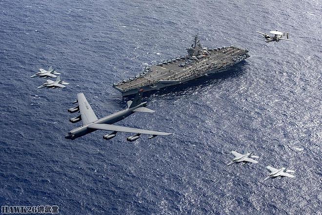 集腋成裘：B-52战略轰炸机飞越航母 韩国F-4E“大象漫步”退役秀 - 1